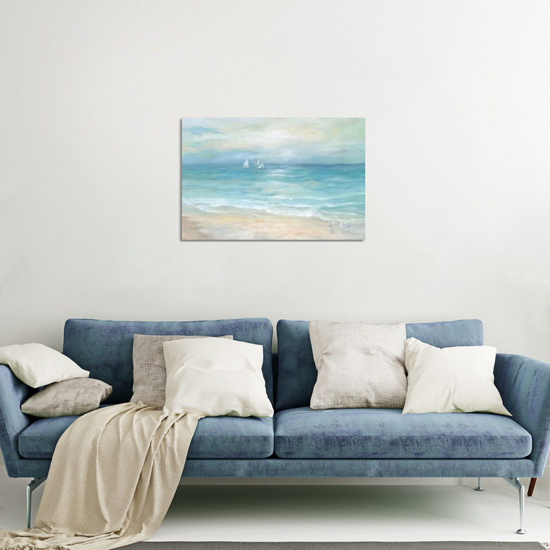 «Island Beach Landscape» par Cynthia Coulter - impression non encadrée, H 16 po x l 24 po x P 0,25 po