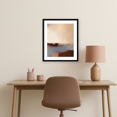 «Serene Horizons» par Mansi Saxena, impression sur bois encadrée