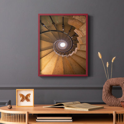 Spiraling II Framed Print - Solid Wood