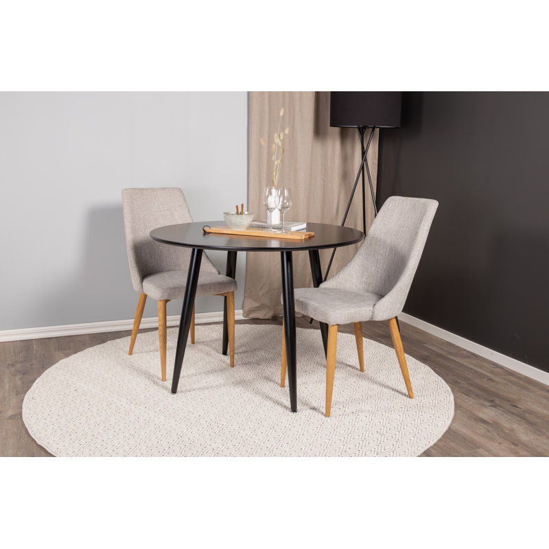 Round Mitcheldean Solid Colour Hand Woven 200cm X 200cm Area Rug