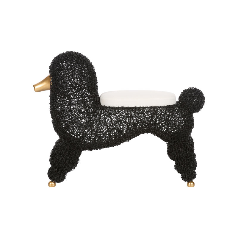 Tabouret Ooh La La Poodle - noir