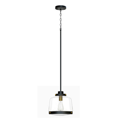 Luminaire suspendu cylindrique à 1 lumière