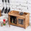Wood Cabinet Shelving Rack