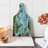 Ambesonne Nature Tempered Glass Cutting Board Waterfall Jungle Stream Tree Green and Brown