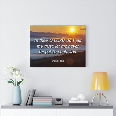 Confusion Psalm 71:1 - Wrapped Canvas Print