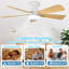 Ventilateur de plafond encastré à profil bas Depuley-985259572-985259575-985259568