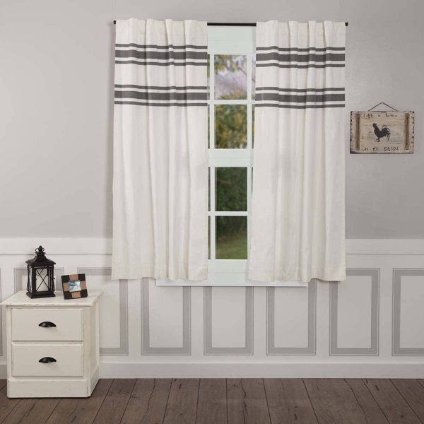 Gracie Oaks Wimbish Cotton Room Darkening Curtain Pair | Wayfair