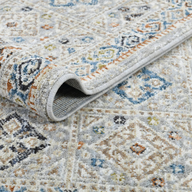 Washable Runner Rug 2x60 - Mere Modern Plush Rug for Hallway & Entryway, Sandstone Multi, 2'2" x 60'
