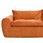 Canapé de 116 po entièrement compressé avec mousse à haute densité, dossier et coussin de siège intégrés, bordure décorative, conception sans pieds sans cadre, aucun assemblage requis, combinaison libre, chenille de particules-363879868