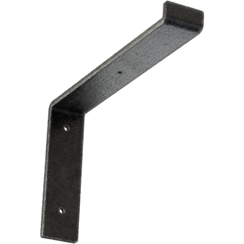 Support de tablette en acier, H 7 po x l 2 po x P 12 po, Étain antique
