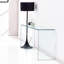 Console en verre trempé transparent - bureau moderne et fonctionnel facile à nettoyer pour un bureau à la maison élégant avec un fonctionnement quotidien polyvalent et sécuritaire