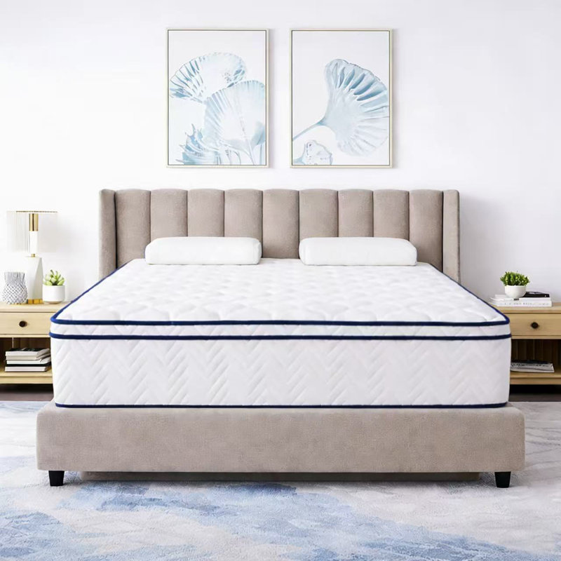 14" King Size Hybrid Mattress Medium Plush Cooling Gel Memory Foam CertiPUR US Certified, King, 14"