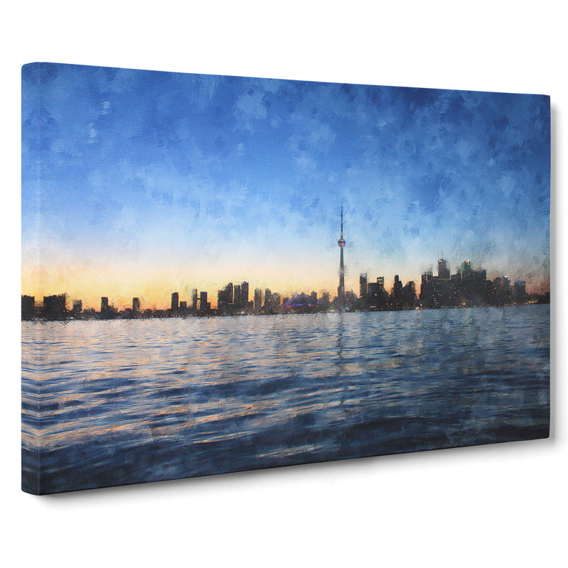 Toronto Skyline - Wrapped Canvas, 35cm H x 50cm W x 3cm D