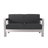 55.25'' Wide Straight Aluminum Loveseat with Cushions-584889760