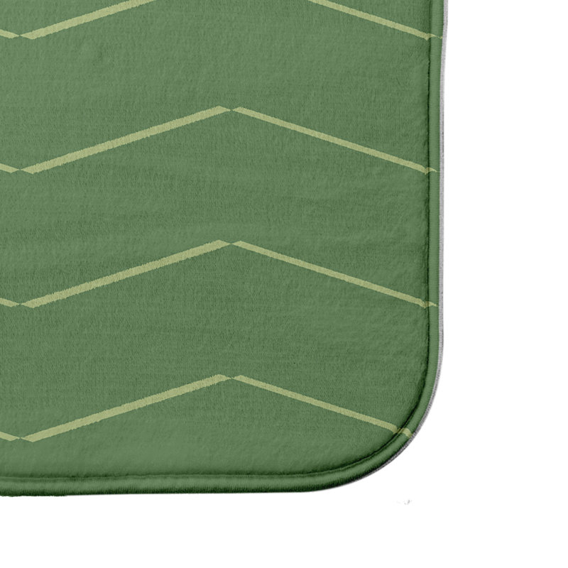 Tapis de bain Leininger, l 24 po x L 36 po, Vert