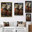 «Graces Cat In Retro Indian Attire I», reproduction sur toile-250769637-250769635