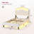 Twin Size Bed Frame With Storage Headboard,Princess Velvet Upholstered Platform Bed Twin With Led Lights & Charging Station,Bow Accent, No Box Spring Needed-1984963497-1984963494