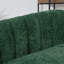 Compact Chenille Loveseat Sofa With Metal Legs, Modern Glam For Small Spaces