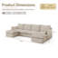Canapés d'angle rembourrés, canapé d'angle modulaire moderne Cloud pour salon-567185768-567185771