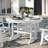 Commercial All Weather Adirondack Table And 4 Chairs With Cupholders-951615402