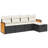 Vidaxl Garden Sofa Set Black, Cream White