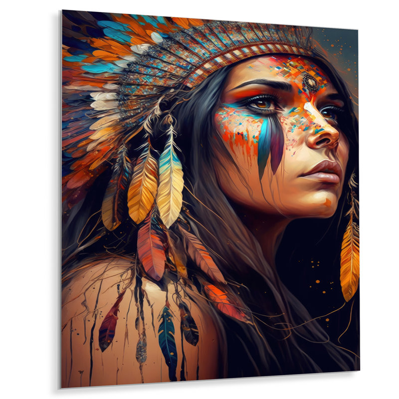 Décoration murale colorée en métal Glamour, H 32 po x l 24 po