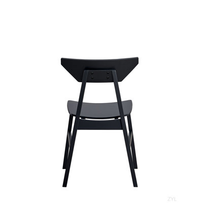 Black Finish Side Chair (Set Of 4)