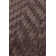 Demani Wool Chevron Area Rug in Brown