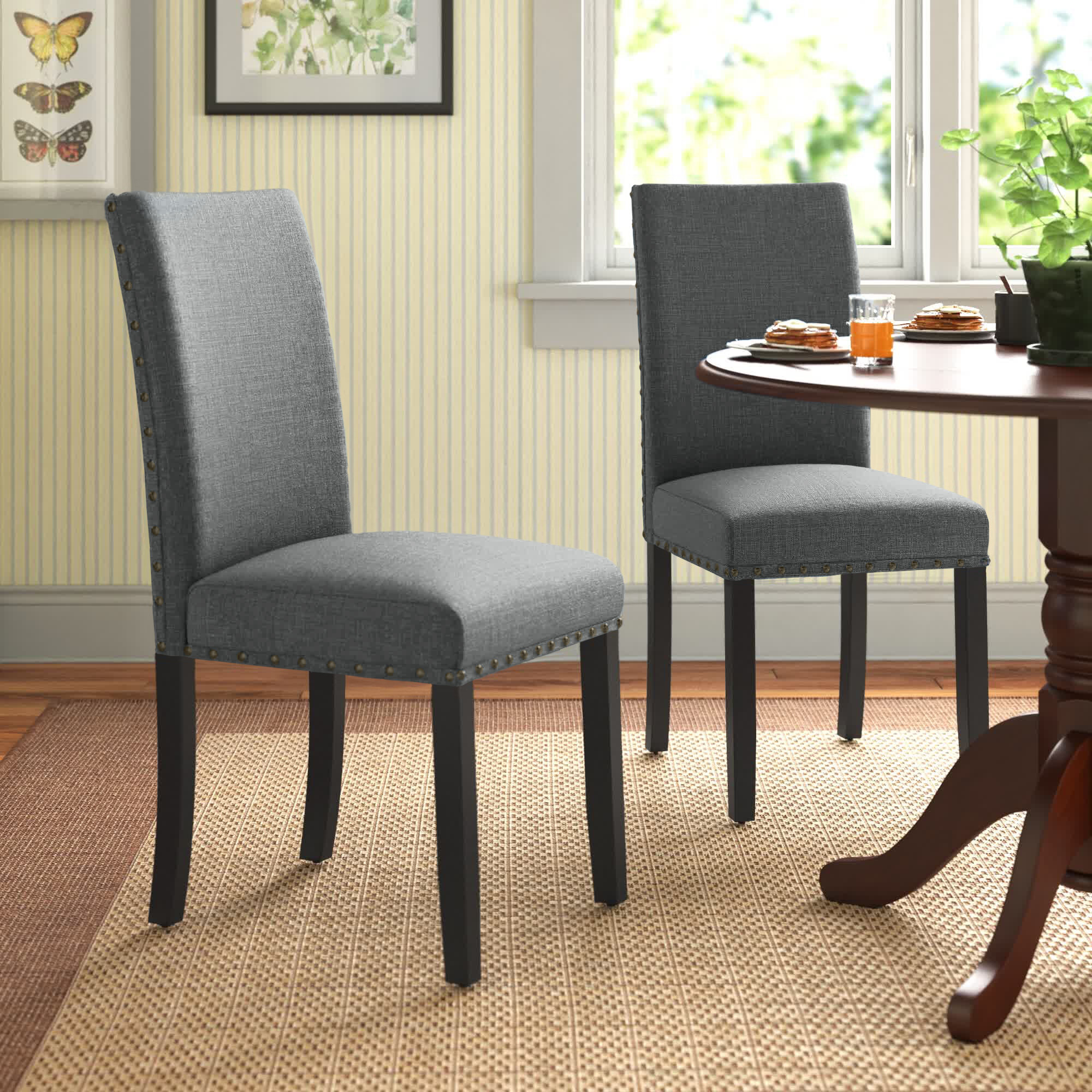 Andover Mills™ Bookout Tufted Upholstered Wooden Dining Chairs & Reviews