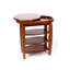 Sydni Swivel-top Side Table with Shelves-15849061