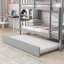 Twin Over Twin Bunk Bed With Trundle, Convertible Into Twin Size Beds-107092025