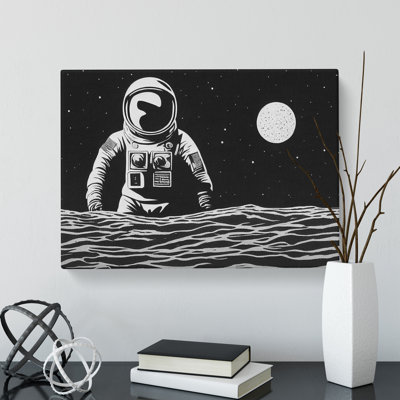 Astronaut Monochrome Vol.1 - Wrapped Canvas