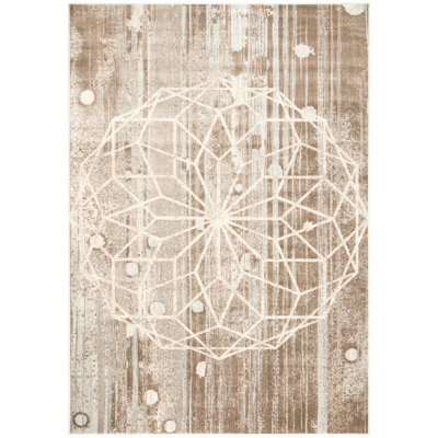 Tapis beige / multicolore Vintage 752