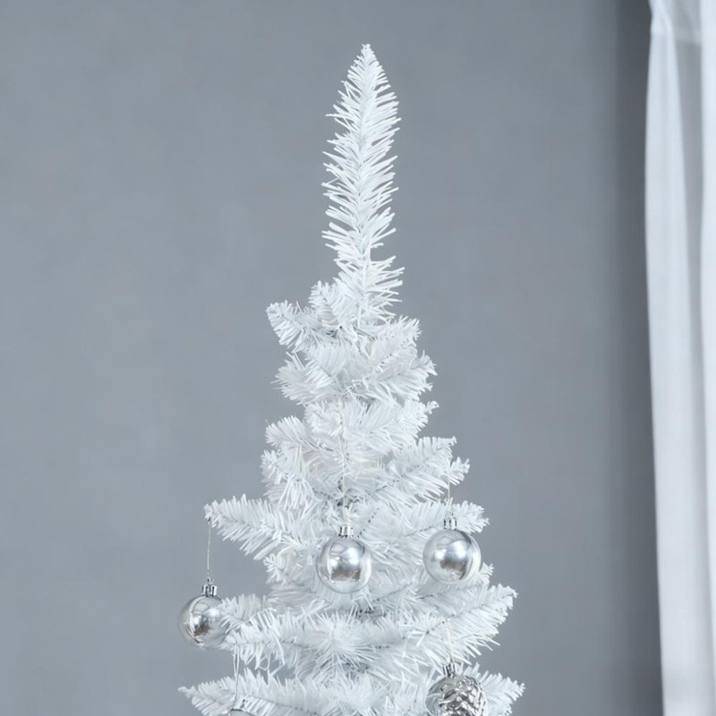Arbre de Noël artificiel, Blanc, H 6,9 pi
