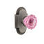 Cottage Plate with Crystal Pink Door Knob-1541181162
