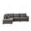 Canapé convertible en lin polyvalent avec plusieurs coussins pour divers espaces-600966946