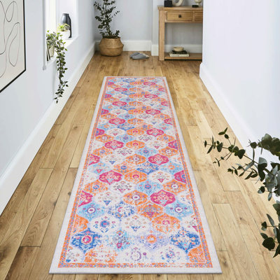 Tapis lavable crème 2 pi 6 po x 10 pi, magnétisme à poils courts, antidérapant, antidérapant, pliable et pour animaux de compagnie, attrayant pour le salon, la chambre à coucher, la cuisine, la salle à manger lavable, à poils courts, teint, idéal Pour