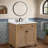 Annie 30'' Single Bathroom Vanity with Carrara Marble Top
