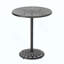 Table de bar ronde en fonte d'aluminium