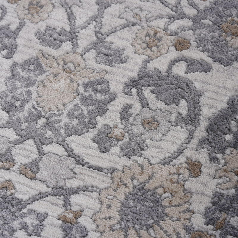 Tapis oriental / extérieur en polyester / polypropylène tressé à la machine Besma, Tapis de couloir 2 pi 2 po x 8 pi
