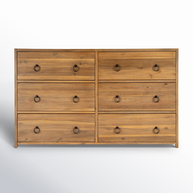 Lark 6 Drawer Dresser, Natural