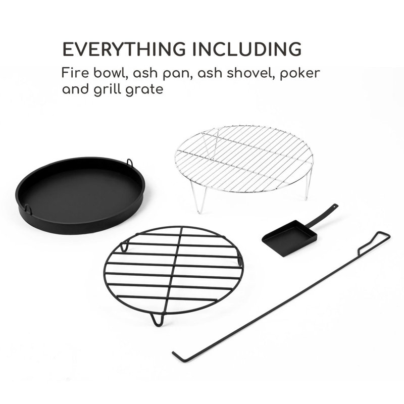 Round Steel Smokeless Chimnea