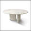 Table basse en marbre naturel blanc, petite table, table de salon, pierre naturelle, 27,6 H 12,6 pouces / 70 H 32 cm, marbre véritable, marbre véritable-1557482589-1557482576