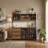 Industrial Bar Cabinet With Wire Doors & 3 Drawers-2092628610