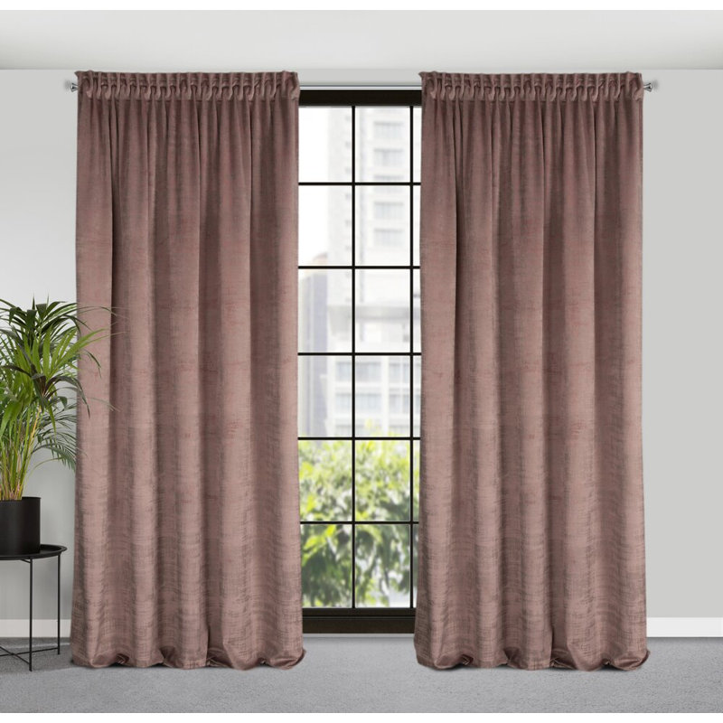Justine Blackout Curtain Single Panel