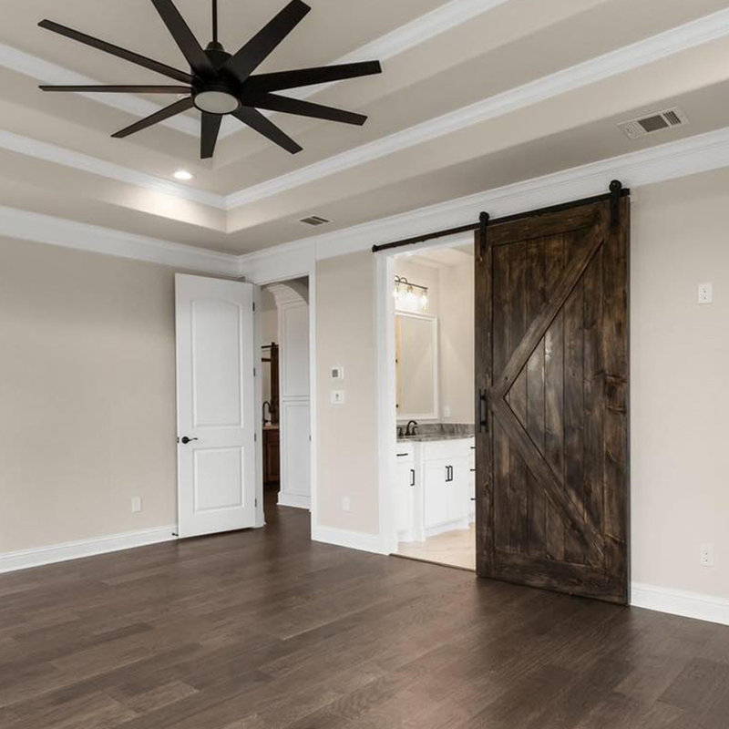 Porte intérieure traditionnelle stratifiée à 2 panneaux arquée avec ouverture à gauche et à droite, Droite, 29,75 po x 80 po 
