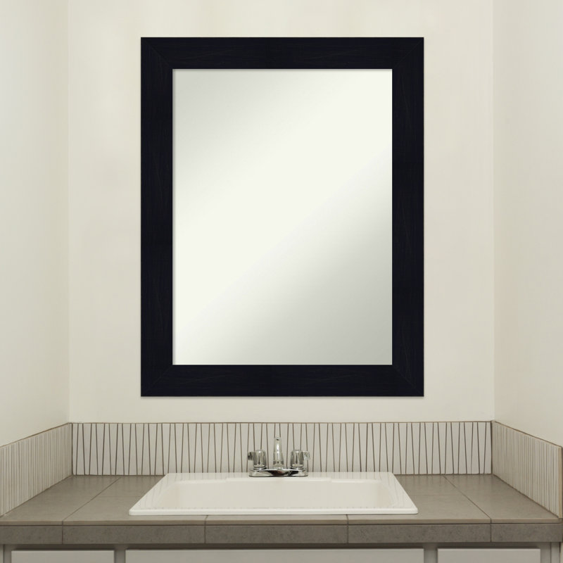 Miroir mural de salle de bain 28,25 po x 22,25 po Shiplap, 28,25 po x 22,25 po