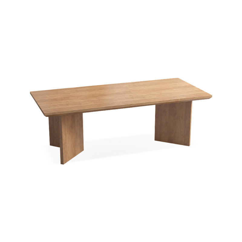 Bureau rectangulaire en bois massif Burlywood, H 29,53 po x l 78,74 po x P 31,5 po