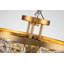 Luminaire suspendu semi-encastré en cristal Adeline