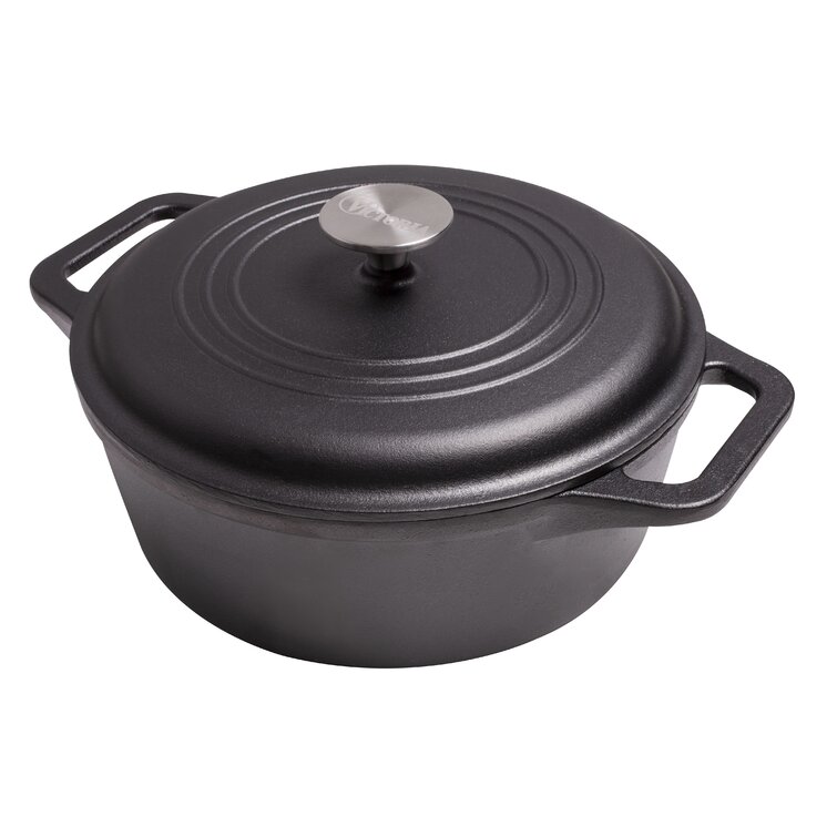 Victoria 4QT Cast Iron Dutch Oven with Lid - Victoria